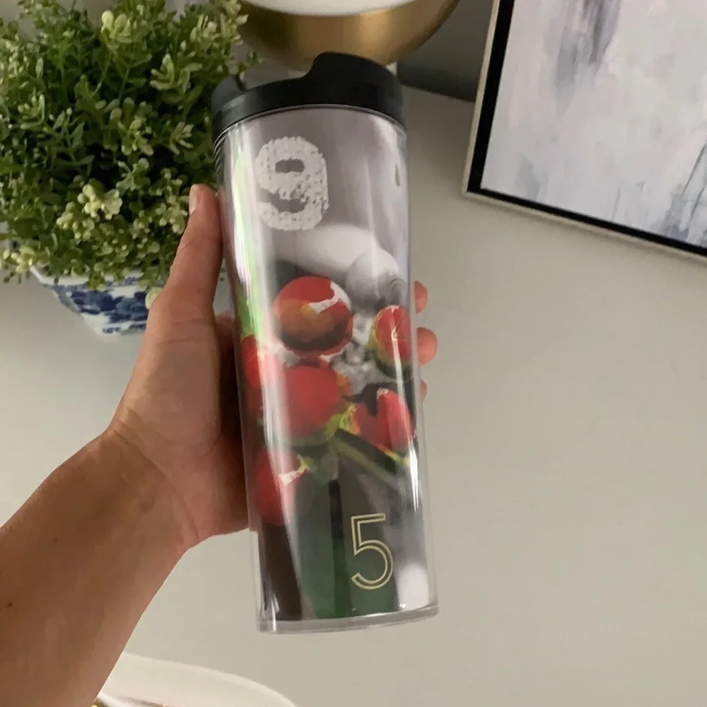 Starbucks tumbler cup to go plastic Christmas‎